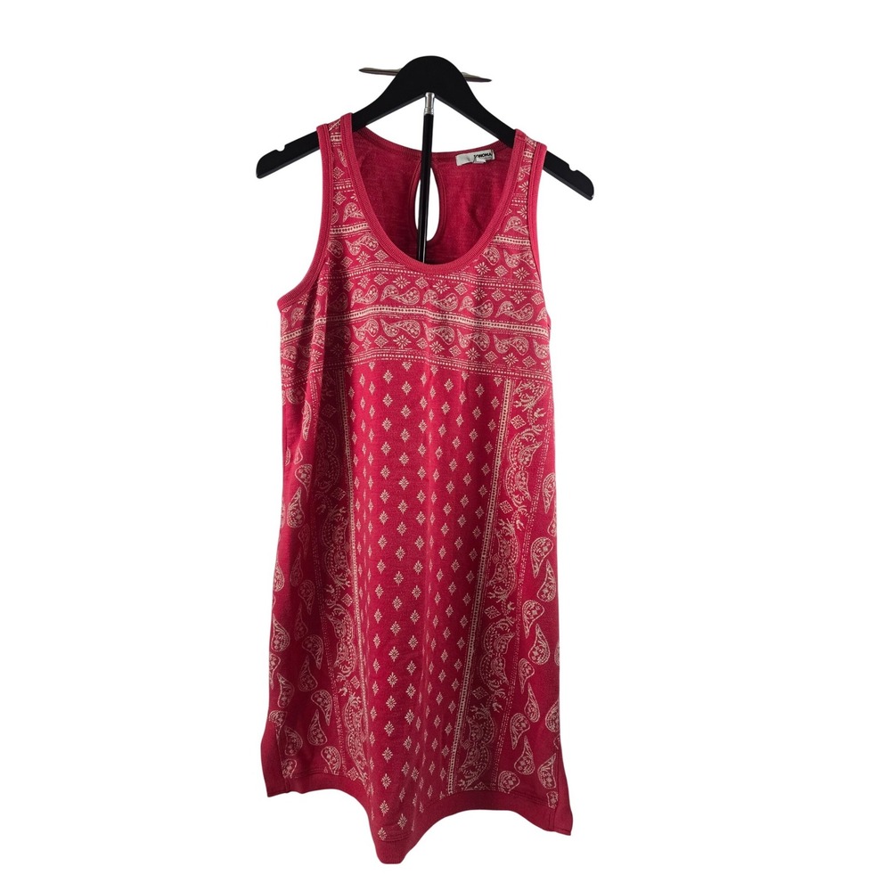 Sonoma Goods For‎ Life Red Paisley Bandana Print Sleeveless Knit Dress Medium